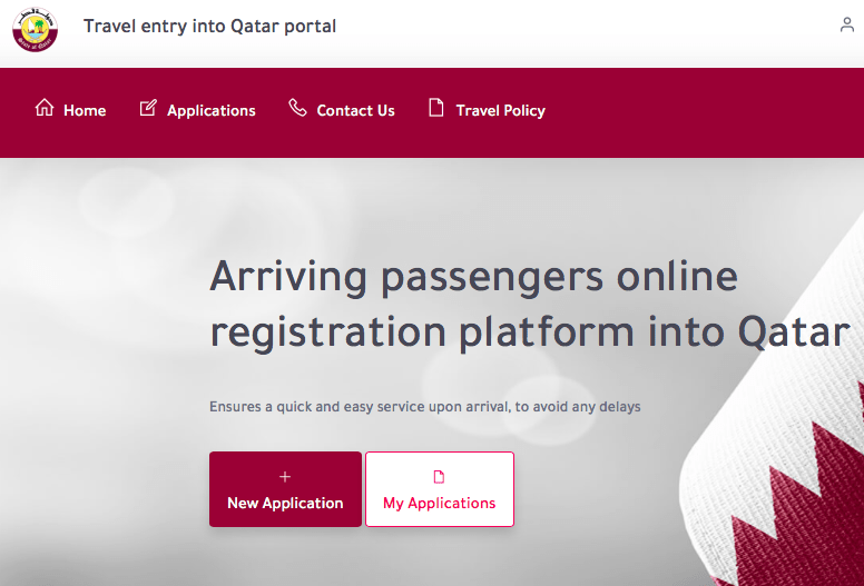 Ehteraz passenger online registration platform
